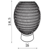 Searchlight EU67008AB - LED stona lampa MILA LED/0,6W/3xAAA braon | Eponuda.com