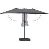 vidaXL Vrtni suncobran Antracit 385 x 209 x 244 cm tkanina | shoptok.hr