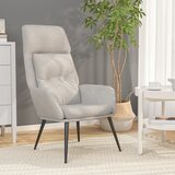  Stolica za opuštanje od umjetne brušene kože svjetlosiva | shoptok.hr