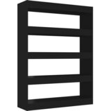 Furnova Knjižna omara/pregrada črna 100x30x135 cm, (21932773) | Shoptok.si