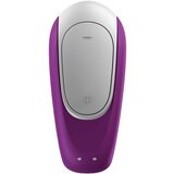 Satisfyer Double Fun - pametni, vodoodporni, radijsko vodeni vibrator na baterije (vijolična) | Shoptok.si