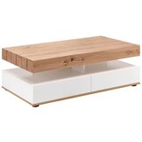 Bessagi Home klubska miza cara, bela, hrast, 2 predala Cene