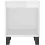  Noćni ormarići 2 kom sjajni bijeli 40x35x50cm konstruirano drvo | Eponuda.com