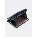 Shelvt Women's wallet navy blue faux leather | shoptok.hr