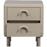WOOOD Bež kovinska nočna omarica Rune – | Shoptok.si