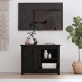Furnova TV omarica črna 70x36,5x52 cm trdna borovina, (21924697) Cene