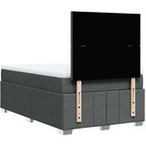 vidaXL Box spring postelja z vzmetnico temno siva 120x190 cm blago | Shoptok.si