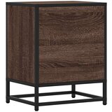 vidaXL Noćni ormarić smeđi hrast 40x31x50 cm Konstruirano drvo i metal | shoptok.hr