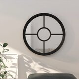  Ogledalo crno 60 x 4 cm željezno okruglo za unutarnju upotrebu | Eponuda.com