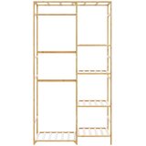  Stalak za odjeću s policama 100x50x184,5 cm bambus | Shoptok.si