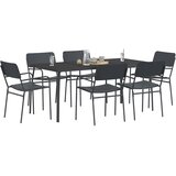  Blagovaonski set 7 kom. Antracit Čelik | shoptok.hr