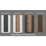 Hanah home kale corner Oak1 - 210 oak wardrobe Cene