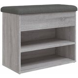  Klupa za cipele siva boja hrasta 62x32x50 cm konstruirano drvo | shoptok.hr