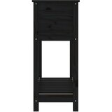  Sadilica s policom crna 82,5x34,5x81 cm od masivne borovine | Eponuda.ba
