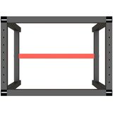  Okvir za radni stol mat crni i mat crveni 70x50x79 cm metalni | shoptok.hr