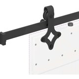 vidaXL Pribor za klizna vrata 152,5 cm čelični crni | shoptok.hr