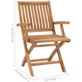  7-dijelni vrtni blagovaonski set od masivne tikovine | shoptok.hr