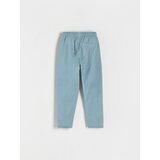 Reserved - Chino hlače isprana izgleda - svjetloplavo | shoptok.hr