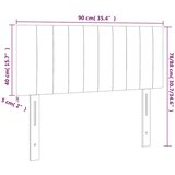  LED uzglavlje plavo 90x5x78/88 cm od tkanine | shoptok.hr