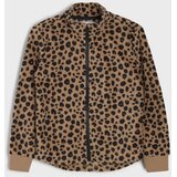Sinsay Raspariva dukserica sa stojećim ovratnikom u leopard uzorku | shoptok.hr