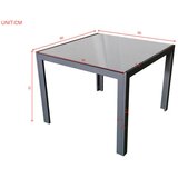 Ambia Garden VRTNA MIZA kovina, steklo srebrne barve | Shoptok.si
