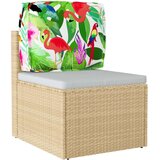  Jastučić za palete za naslon tropska džungla 50x40x12 cm Oxford tkanina | shoptok.hr