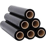 vidaXL raztegljiva folija 6 kosa črna 20 μm 50 cm x 300 m | Shoptok.si