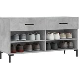 vidaXL Klupa za cipele siva boja betona 102x35x55 cm konstruirano drvo | shoptok.hr
