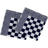  Set ručnika od 10 komada plavo-bijeli pamučni | shoptok.hr