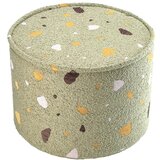 Wigiwama Zelen otroški tabure iz tkanine bouclé/iz šenilje Terrazzo – | Shoptok.si