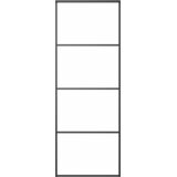  Klizna vrata od mutnog stakla ESG i aluminija 76 x 205 cm crna | shoptok.hr