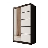 ADRK Klizni ormar Castello s ogledalom, 120 cm - CRNA-BIJELA Cijene