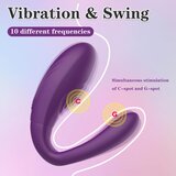 Mrow - punjivi, vodootporni vibrator s 3 motora (ljubičasti) | shoptok.hr