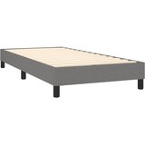  Krevet s oprugama i madracem tamnosivi 100 x 200 cm od tkanine | shoptok.hr