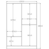 Hanah home Ormar Rb-067, 120x180x45 cm, Bijeli | Eponuda.ba