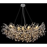 Globo 64138H3S - Luster na sajli QUEENA 10xE14/40W/230V srebrna | Eponuda.com