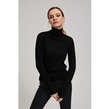 Marisse Thin Turtleneck Sweater, Black | shoptok.hr