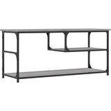 TV ormarić boja hrasta 100x38x46,5 cm konstruirano drvo i čelik | shoptok.hr