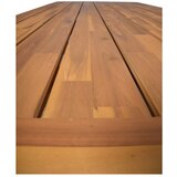 Garden Pleasure Vrtni jedilni set iz masivnega akacijevega lesa v naravni barvi za 4 osebe Sydney - | Shoptok.si