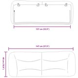  Jastuk za uzglavlje Hvar tamnosivi 137 cm od tkanine | shoptok.hr