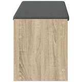  Haldna klop z blazino s polico Sonoma hrast 103 x 38 x 45 cm, (5000155675) | Shoptok.si