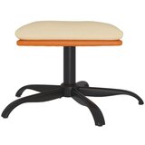  Stolček za noge krem 60x60x36 cm blago in umetno usnje, (20767177) | Shoptok.si