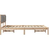  Okvir za krevet s uzglavljem Svijetlo siva 150 x 200 cm | shoptok.hr