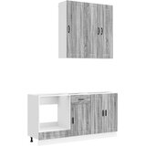  Kuhinjska jedinica PORTO 5 kom. Siva Sonoma Konstruirano drvo | shoptok.hr