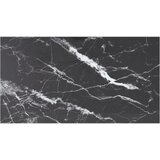 Stolna ploča crna 120 x 65 cm 8 mm staklena s mramornim uzorkom | shoptok.hr