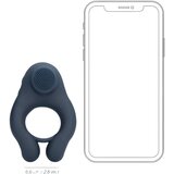 Loveline vibracijski obroček za penis s stimulacijo klitorisa (siv) | Shoptok.si