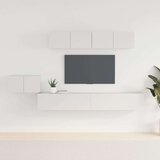  5-dijelni set TV ormarića bijeli od konstruiranog drva Cijene