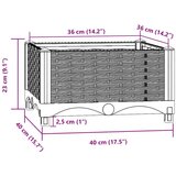  Povišena gredica 40 x 40 x 23 cm od polipropilena | shoptok.hr