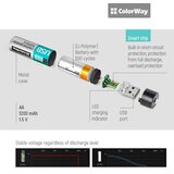 COLORWAY Punjive Baterije AA USB 1200 mAh 1.5V (2 komada) | shoptok.hr
