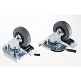 Zarges Komplet koles za pripenjanje, 2 vrtljivi kolesi, kolo Ø 100 mm | Shoptok.si